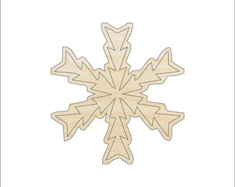 Snowflake - Laser Cut Out Unfinished Wood Craft Shape SNW32 Snowflake - Laser Cut Out Unfinished Wood Craft Shape SNW32