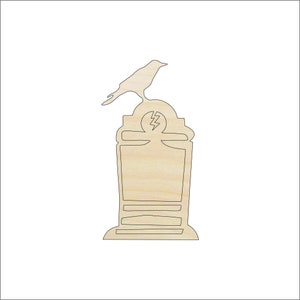 Tombstone - Laser Cut Out Unfinished Wood Craft Shape FAL67 Tombstone - Laser Cut Out Unfinished Wood Craft Shape FAL67
