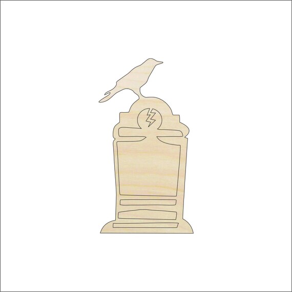 Tombstone - Laser Cut Out Unfinished Wood Craft Shape FAL67 Tombstone - Laser Cut Out Unfinished Wood Craft Shape FAL67
