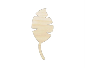 Leaf - Laser Cut Out Unfinished Wood Craft Shape LEF46 Leaf - Laser Cut Out Unfinished Wood Craft Shape LEF46