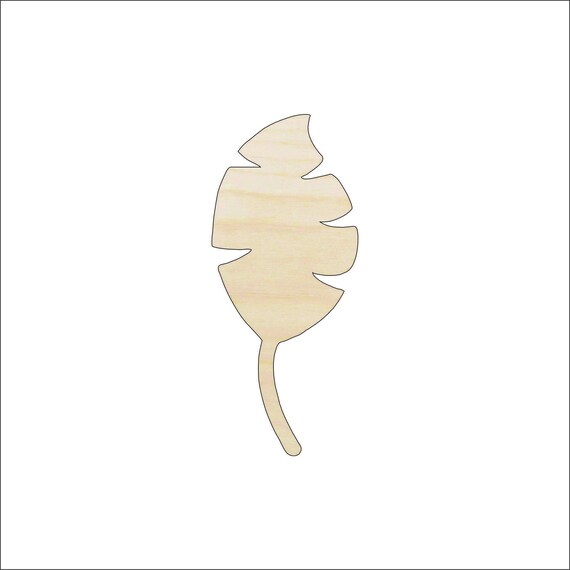 Leaf - Laser Cut Out Unfinished Wood Craft Shape LEF23 Leaf - Laser Cut Out Unfinished Wood Craft Shape LEF23