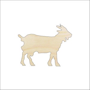 Goat - Laser Cut Out Unfinished Wood Craft Shape SHP12 Goat - Laser Cut Out Unfinished Wood Craft Shape SHP12