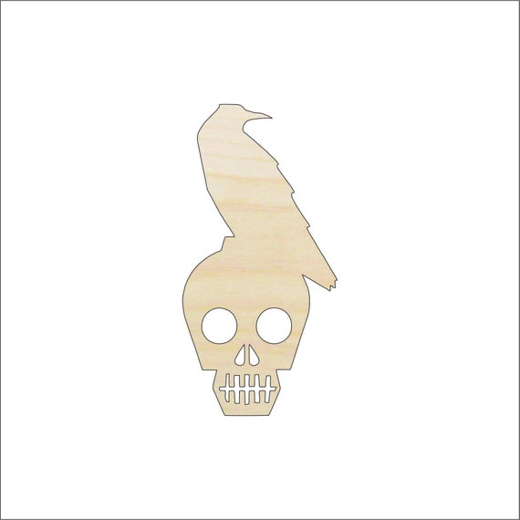 Skull - Laser Cut Out Unfinished Wood Craft Shape FAL32 Skull - Laser Cut Out Unfinished Wood Craft Shape FAL32
