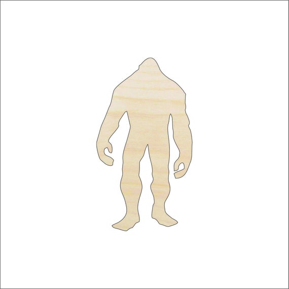 Bigfoot - Laser Cut Out Unfinished Wood Craft Shape MYTH9 Bigfoot - Laser Cut Out Unfinished Wood Craft Shape MYTH9