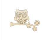 Bird Owl - Laser Cut Out Unfinished Wood Craft Shape BRD31 Bird Owl - Laser Cut Out Unfinished Wood Craft Shape BRD31