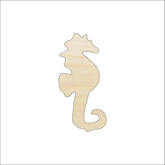 Seahorse - Laser Cut Out Unfinished Wood Craft Shape SEA1 Seahorse - Laser Cut Out Unfinished Wood Craft Shape SEA1