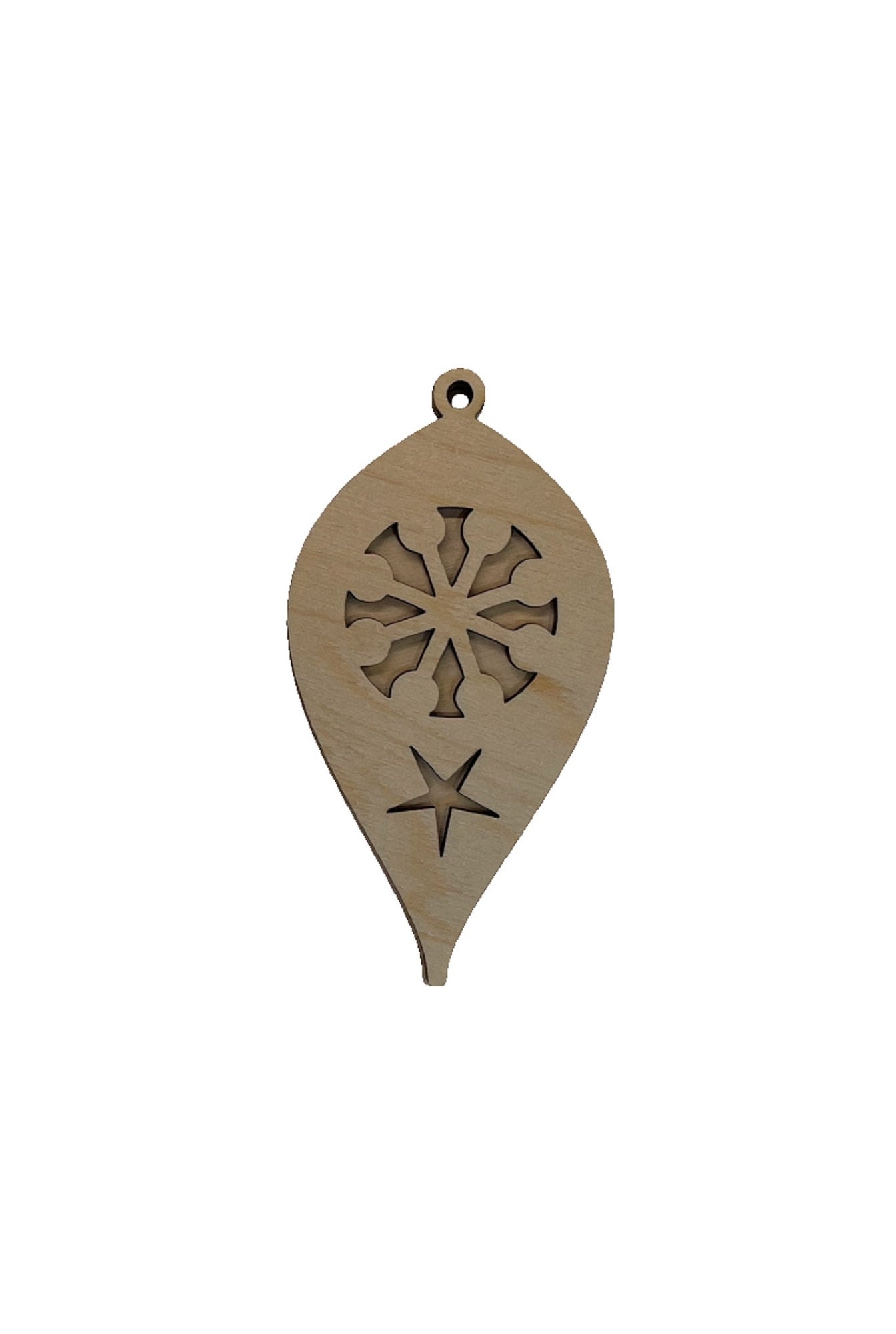 3D Ornament Snowflake 2 Pieces Laser Cut Out Unfinished ORN113 3D Ornament Snowflake 2 Pieces Laser Cut Out Unfinished ORN113
