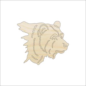 Bear - Laser Cut Out Unfinished Wood Craft Shape BER65 Bear - Laser Cut Out Unfinished Wood Craft Shape BER65