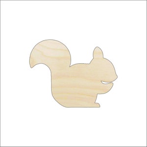 Squirrel - Laser Cut Out Unfinished Wood Craft Shape RDT20 Squirrel - Laser Cut Out Unfinished Wood Craft Shape RDT20