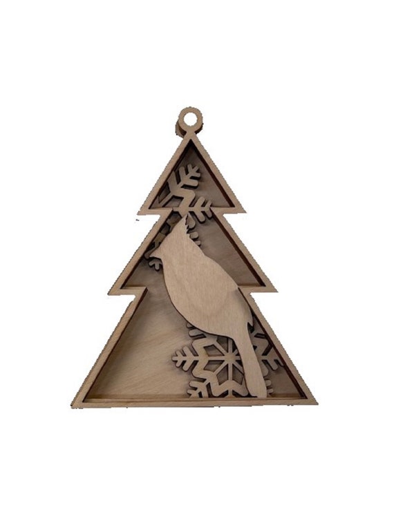 3D Ornament Bird3 Pieces Laser Cut Out Unfinished ORN131 3D Ornament Bird3 Pieces Laser Cut Out Unfinished ORN131