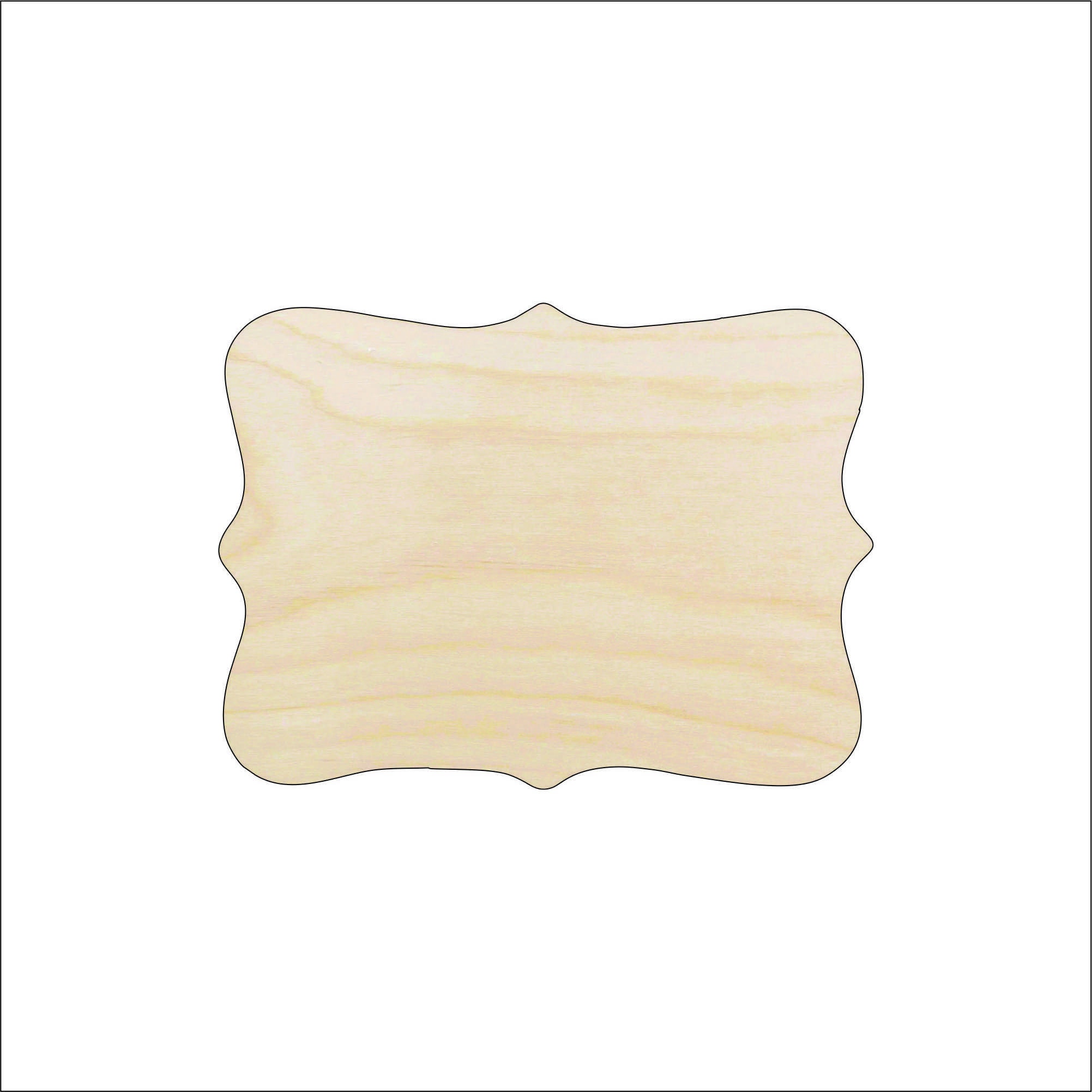 Creative Hobbies® Unfinished Wood Plaques For Crafts, 6.5 Inch x 4.5 Inch,  4 Assorted Shapes