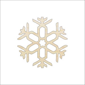 Snowflake - Laser Cut Out Unfinished Wood Craft Shape SNW58 Snowflake - Laser Cut Out Unfinished Wood Craft Shape SNW58