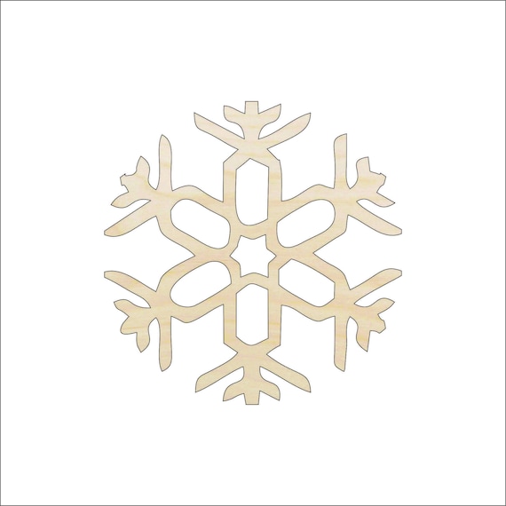 Snowflake - Laser Cut Out Unfinished Wood Craft Shape SNW58 Snowflake - Laser Cut Out Unfinished Wood Craft Shape SNW58
