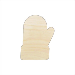Clothing Mitten - Laser Cut Out Unfinished Wood Craft Shape CLT52 Clothing Mitten - Laser Cut Out Unfinished Wood Craft Shape CLT52