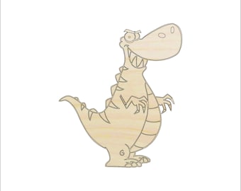 Dinosaur - Laser Cut Out Unfinished Wood Craft Shape DIN30 Dinosaur - Laser Cut Out Unfinished Wood Craft Shape DIN30