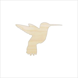 Hummingbird Wood Craft Shape - Laser Cut Baltic Birch Unfinished DIY Art Supplies BRD167