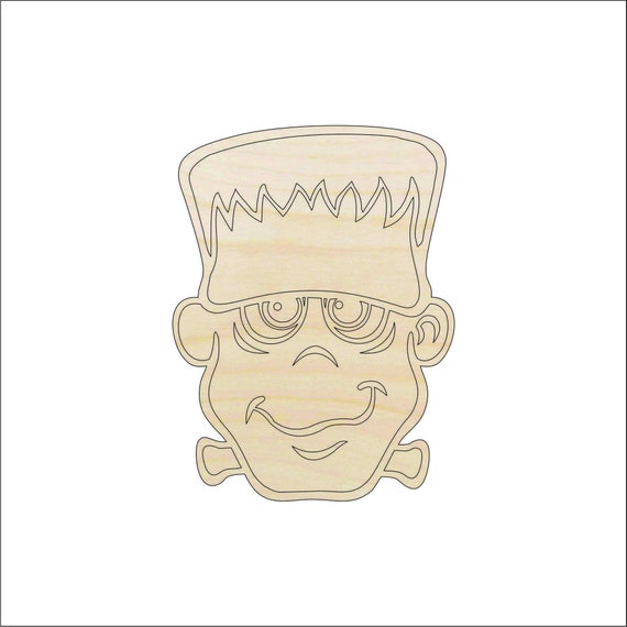 Monster Frankenstein - Laser Cut Out Unfinished Wood Craft Shape FAL245 Monster Frankenstein - Laser Cut Out Unfinished Wood Craft Shape FAL245