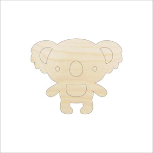 Bear Koala - Laser Cut Out Unfinished Wood Craft Shape BER42 Bear Koala - Laser Cut Out Unfinished Wood Craft Shape BER42