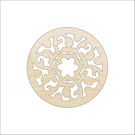 Design Flower - Laser Cut Out Unfinished Wood Craft Shape CSTR22 Design Flower - Laser Cut Out Unfinished Wood Craft Shape CSTR22