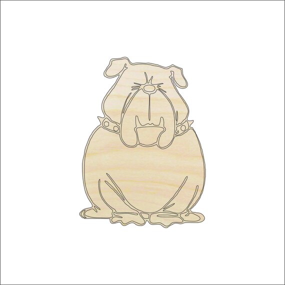 Dog - Laser Cut Out Unfinished Wood Craft Shape DOG63 Dog - Laser Cut Out Unfinished Wood Craft Shape DOG63