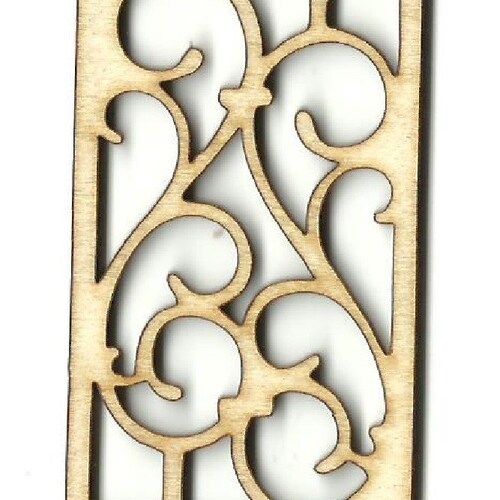 Wood Design Panel Laser Cut Out Unfinished Wood Shape Craft Etsy