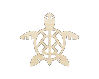 Sea Turtle - Laser Cut Out Unfinished Wood Craft Shape REP61 Sea Turtle - Laser Cut Out Unfinished Wood Craft Shape REP61