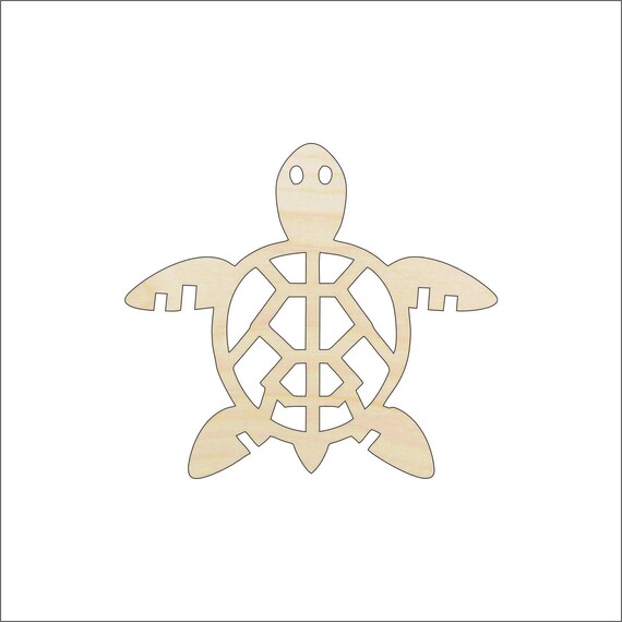 Sea Turtle - Laser Cut Out Unfinished Wood Craft Shape REP61 Sea Turtle - Laser Cut Out Unfinished Wood Craft Shape REP61
