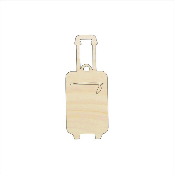 Decor Suitcase - Laser Cut Out Unfinished Wood Craft Shape TRP22 Decor Suitcase - Laser Cut Out Unfinished Wood Craft Shape TRP22