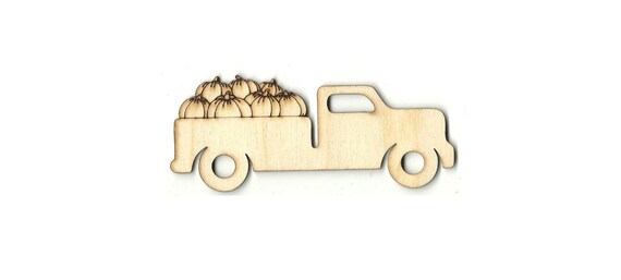 unfinished wood truck