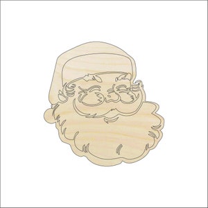 Santa Claus - Laser Cut Out Unfinished Wood Craft Shape XMS65 Santa Claus - Laser Cut Out Unfinished Wood Craft Shape XMS65