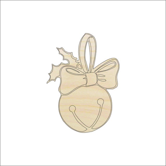 Music Bell - Laser Cut Out Unfinished Wood Craft Shape XMS96 Music Bell - Laser Cut Out Unfinished Wood Craft Shape XMS96