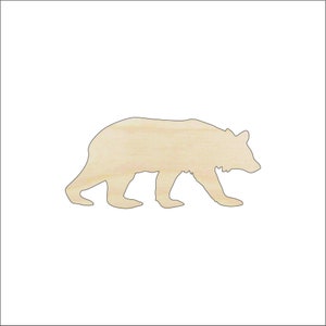 Bear - Laser Cut Out Unfinished Wood Craft Shape BER31 Bear - Laser Cut Out Unfinished Wood Craft Shape BER31
