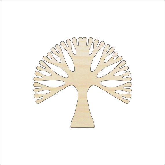 Tree - Laser Cut Out Unfinished Wood Craft Shape TRE22 Tree - Laser Cut Out Unfinished Wood Craft Shape TRE22