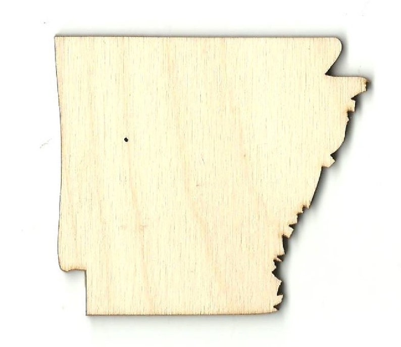 Arkansas Laser Cut Out Unfinished Wood Shape Craft Supply