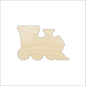 Train - Wood Craft Shape Laser Cut Out & Unfinished DIY Craft Supply  TRN14