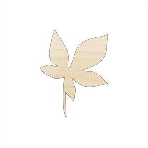 Leaf - Laser Cut Out Unfinished Wood Craft Shape LEF27 Leaf - Laser Cut Out Unfinished Wood Craft Shape LEF27