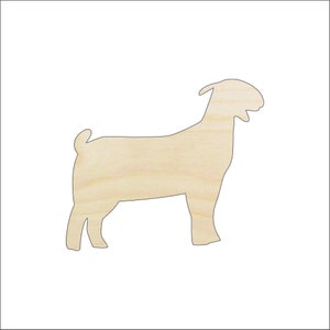 Goat - Laser Cut Out Unfinished Wood Craft Shape SHP28 Goat - Laser Cut Out Unfinished Wood Craft Shape SHP28