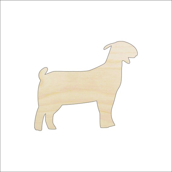 Goat - Laser Cut Out Unfinished Wood Craft Shape SHP25 Goat - Laser Cut Out Unfinished Wood Craft Shape SHP25