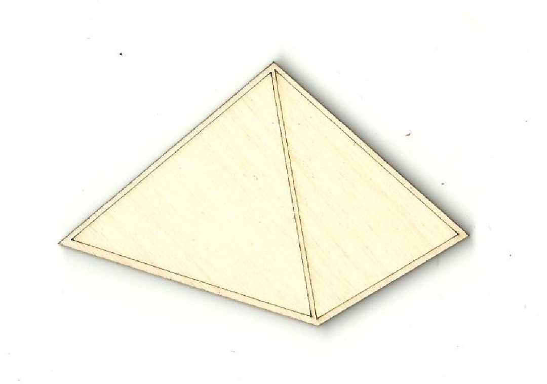 Pyramid Laser Cut Out Unfinished Wood Shape Craft Supply Etsy