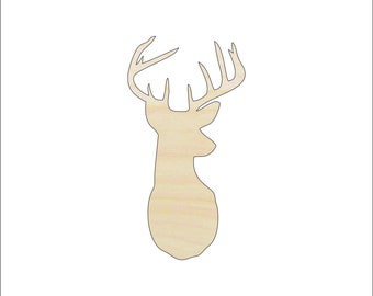 Deer -  Laser Cut Out Unfinished Wood Shape Craft Supply DER33