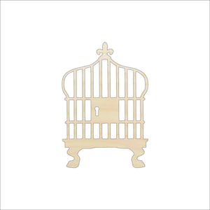 Birdcage - Laser Cut Out Unfinished Wood Craft Shape CAG1 Birdcage - Laser Cut Out Unfinished Wood Craft Shape CAG1