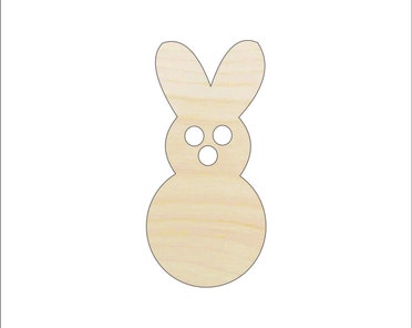 Bunny - Laser Cut Out Unfinished Wood Craft Shape ESR23 Bunny - Laser Cut Out Unfinished Wood Craft Shape ESR23