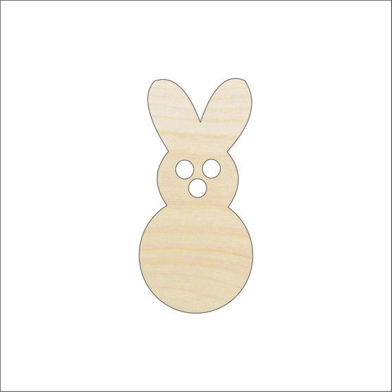 Bunny - Laser Cut Out Unfinished Wood Craft Shape ESR23 Bunny - Laser Cut Out Unfinished Wood Craft Shape ESR23