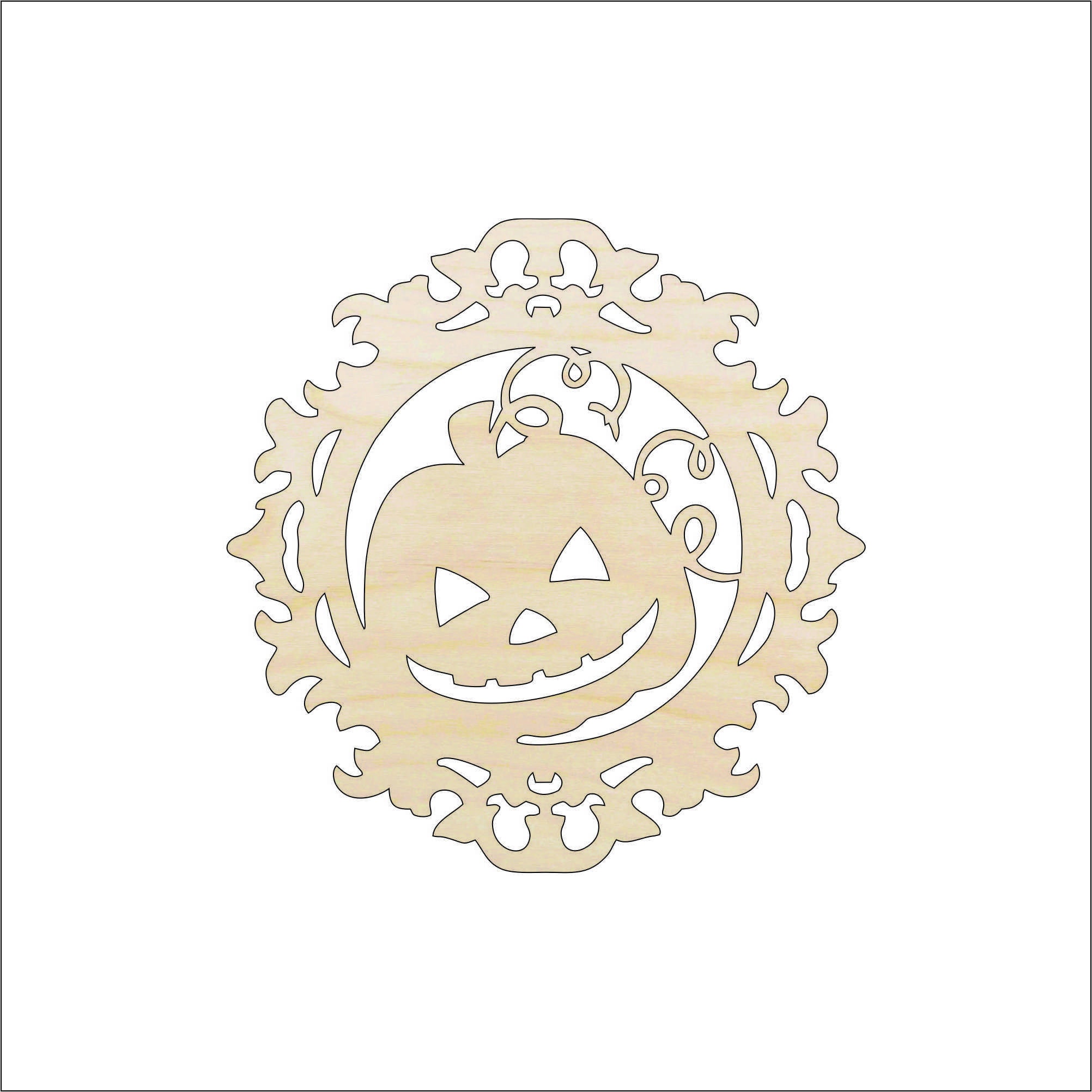 Design Pumpkin - Laser Cut Out Unfinished Wood Craft Shape FAL34 Design Pumpkin - Laser Cut Out Unfinished Wood Craft Shape FAL34