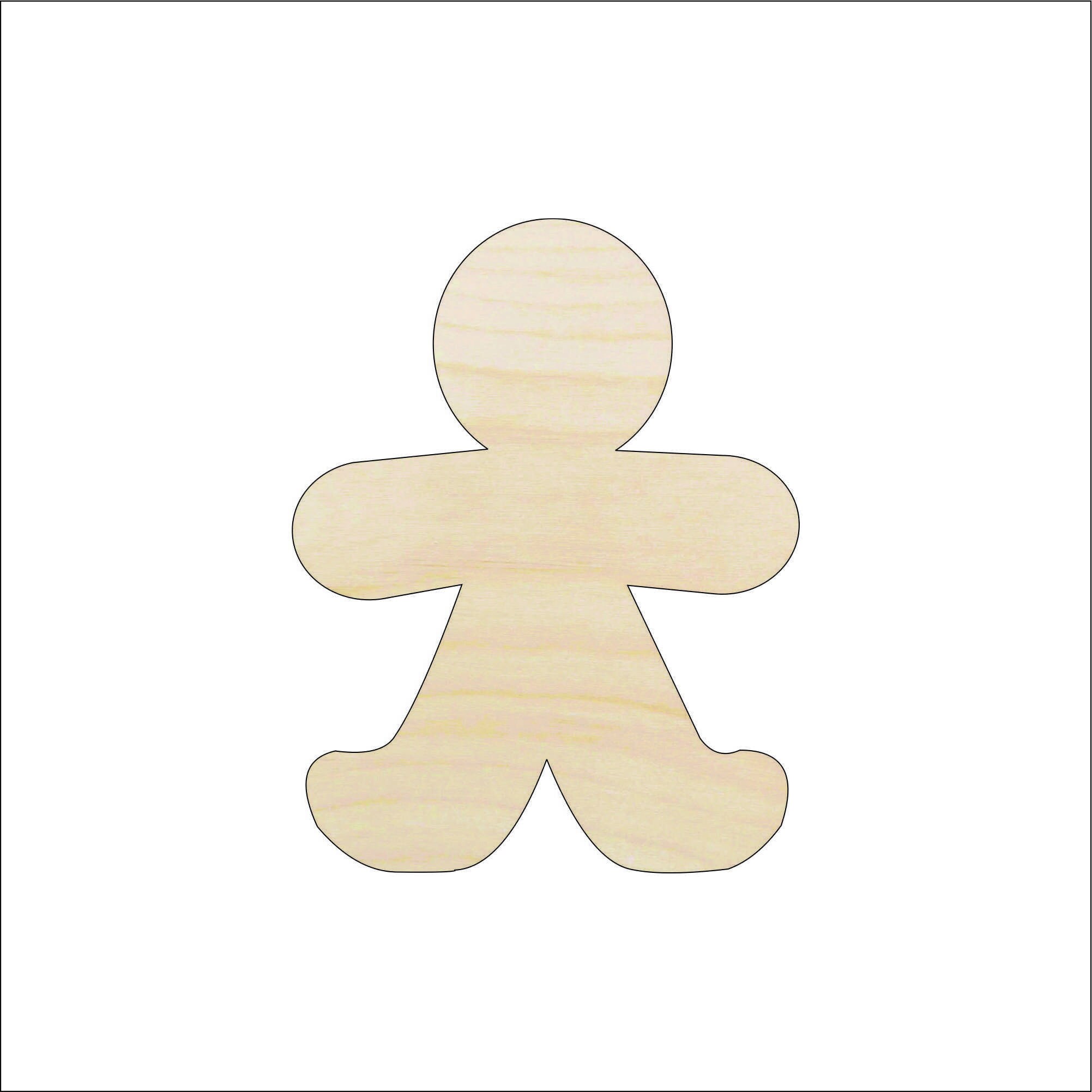 Dessert Gingerbread - Laser Cut Out Unfinished Wood Craft Shape XMS147 Dessert Gingerbread - Laser Cut Out Unfinished Wood Craft Shape XMS147