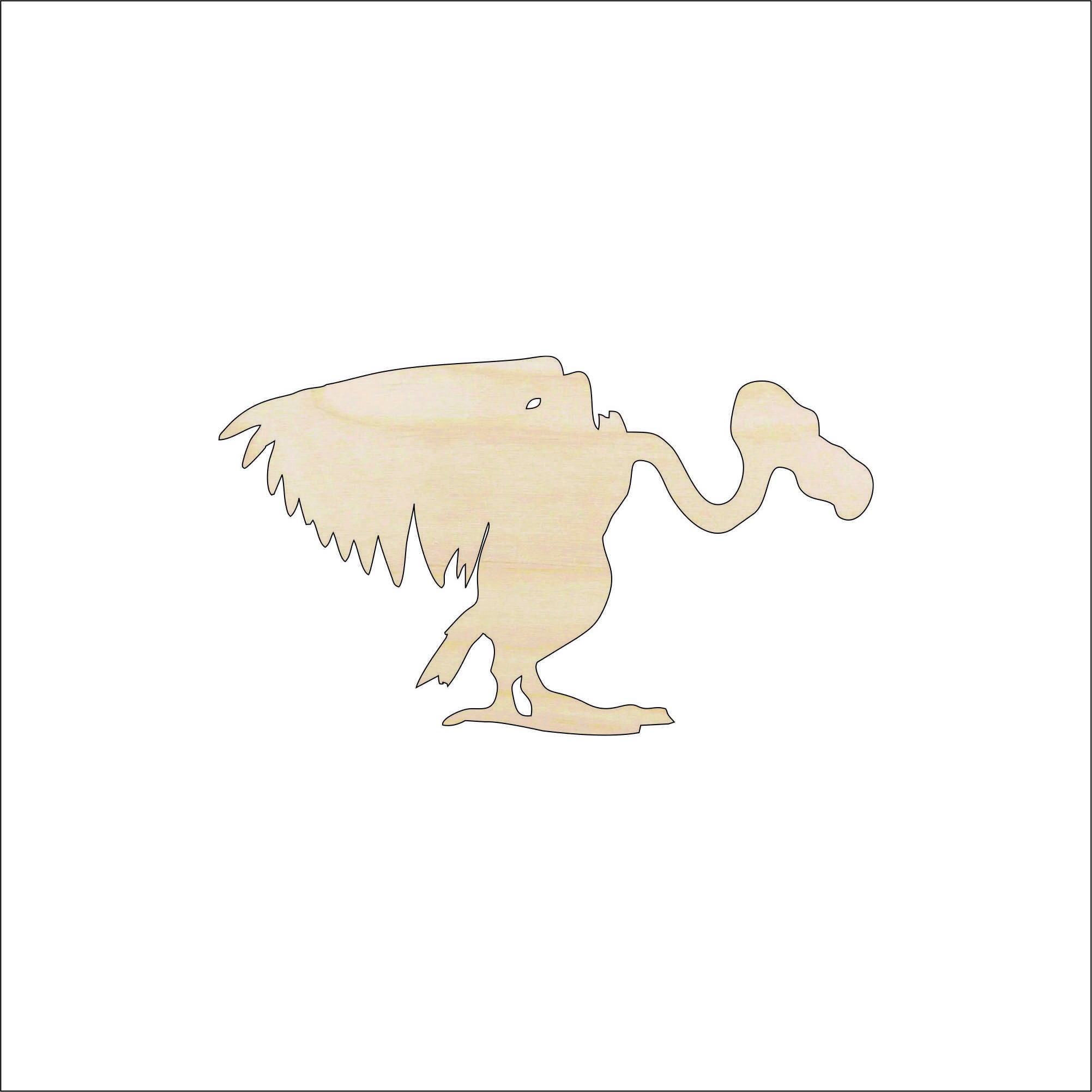 Bird Vulture - Laser Cut Out Unfinished Wood Craft Shape BRD160 Bird Vulture - Laser Cut Out Unfinished Wood Craft Shape BRD160