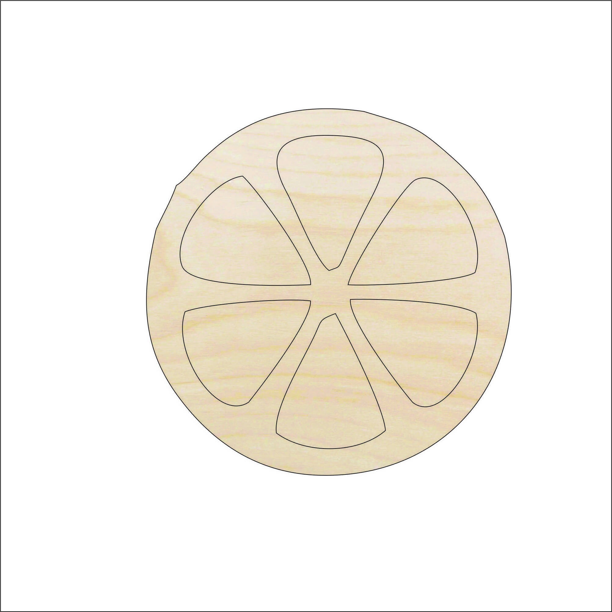 Food Orange - Laser Cut Out Unfinished Wood Craft Shape FOD115 Food Orange - Laser Cut Out Unfinished Wood Craft Shape FOD115