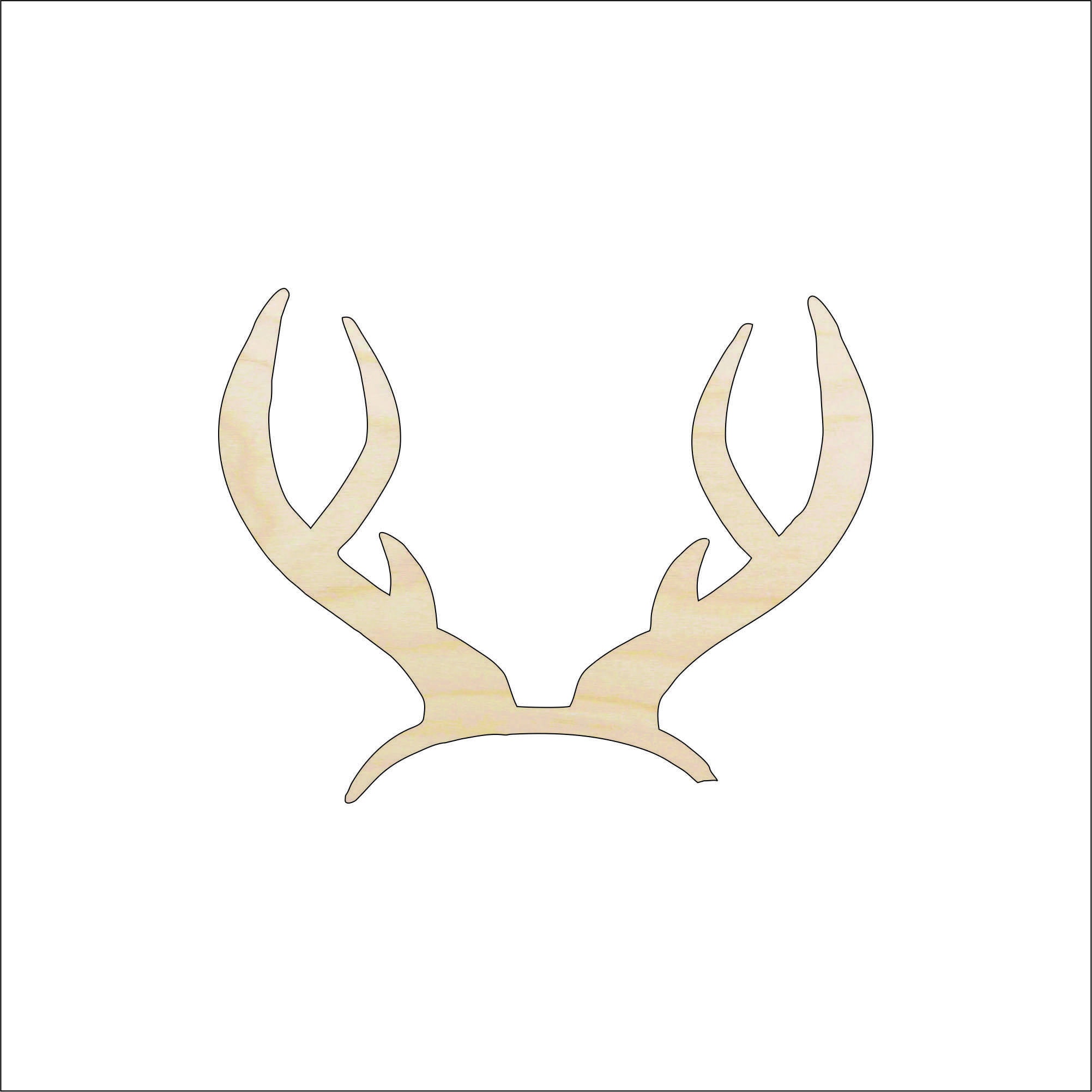 Deer - Laser Cut Out Unfinished Wood Craft Shape DER28 Deer - Laser Cut Out Unfinished Wood Craft Shape DER28