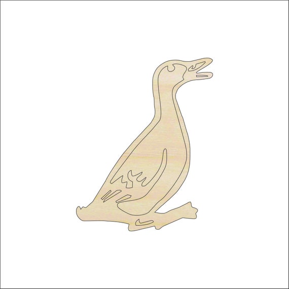 Bird Duck - Laser Cut Out Unfinished Wood Craft Shape BRD251 Bird Duck - Laser Cut Out Unfinished Wood Craft Shape BRD251