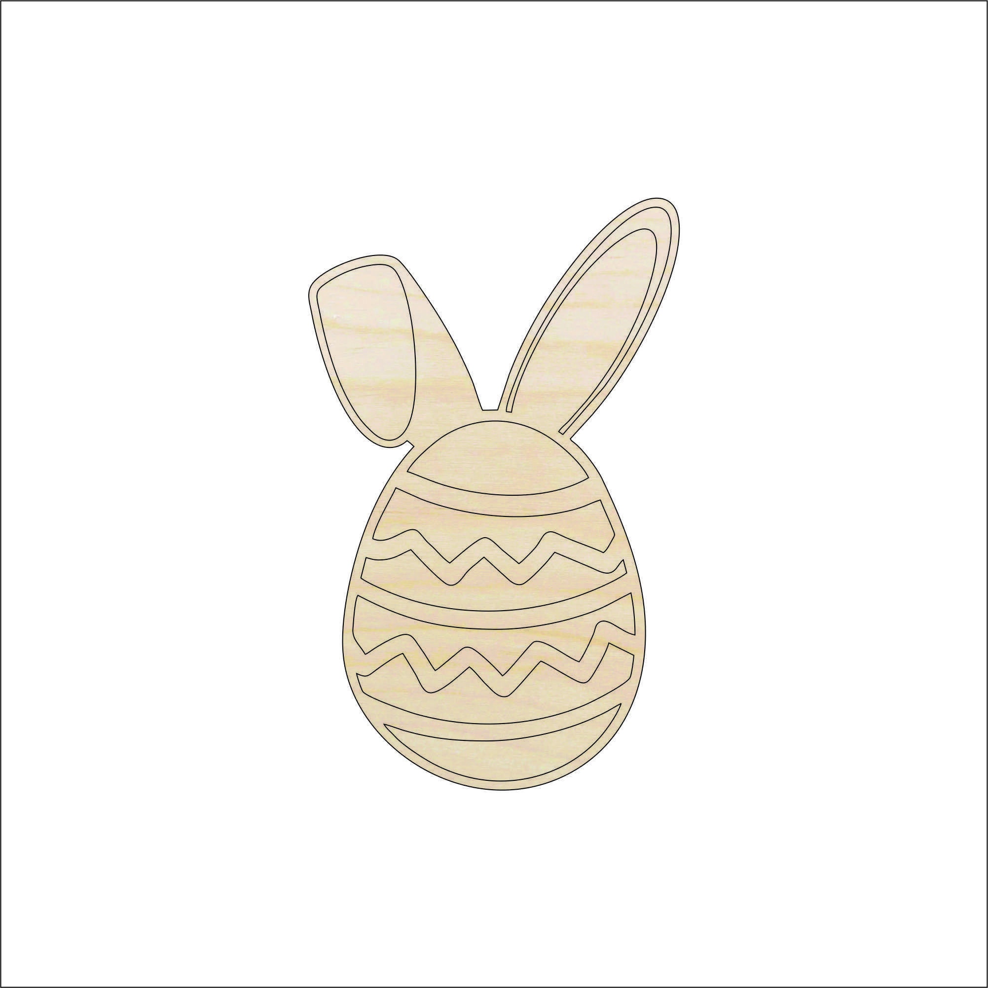 Easter Egg - Laser Cut Out Unfinished Wood Craft Shape ESR35 Easter Egg - Laser Cut Out Unfinished Wood Craft Shape ESR35